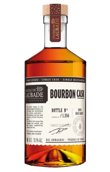 CHATEAU DE LAUBADE Bourbon Cask Bas Armagnac | A.O.C. | First-Fill Bourbon-Barrel Finish | Single Ca