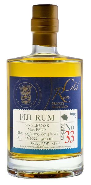 RUMCLUB PRIVATE SELECTION Ed. 33 Fiji Rum FSDP 2009 | 13YO