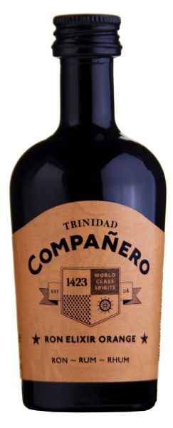 Ron COMPAÑERO Rum Elixir Orange Rum Miniatur