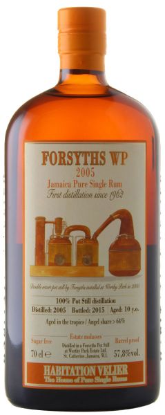 HABITATION VELIER Forsyths WP 2005 Jamaica Pure Single Rum