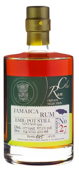 RUMCLUB PRIVATE SELECTION Ed. 27 Jamaica EMB Rum 1995 | 26YO