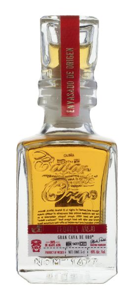 CAVA DE ORO Añejo Tequila 100% Agave Miniatur
