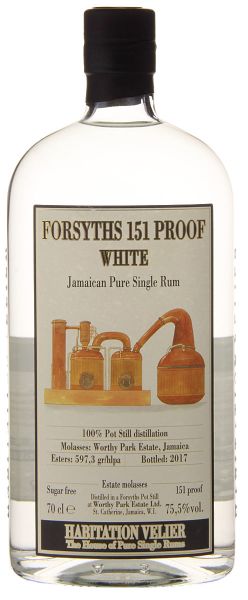 Habitation VELIER Forsyths WP 151 Proof Jamaica Pure Single Rum
