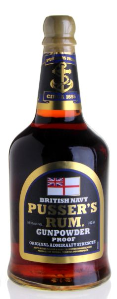 PUSSER'S RUM British Navy Gunpowder Proof