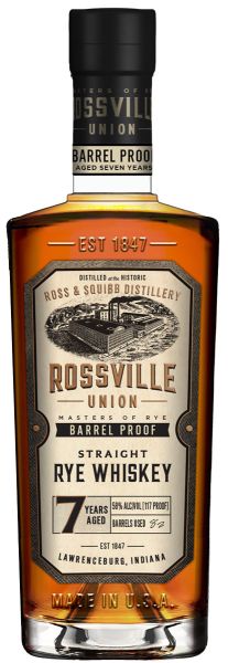 ROSSVILLE UNION Straight Rye Whiskey | 7YO | Barrel Proof