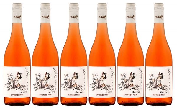 6 x PAINTED WOLF The Den Pinotage ROSÉ Wein
