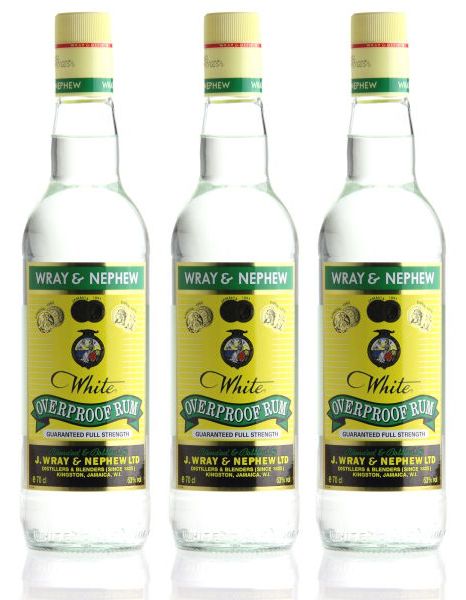 WRAY & NEPHEW'S Overproof White Rum SET 3 x