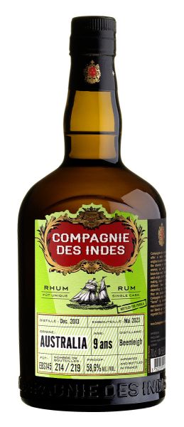 COMPAGNIE DES INDES Australia Beenleigh | 9YO Single Cask Rum