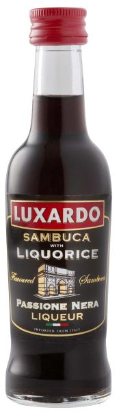 LUXARDO Sambuca Passione Nera Liqueur 50ml Miniatur