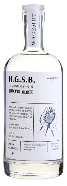 N. Kröger H.G.S.B. London Dry Gin Private Stock
